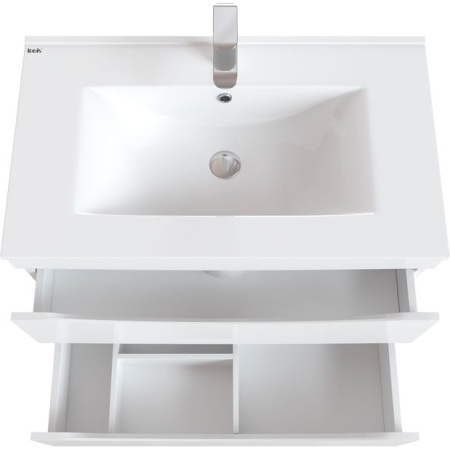 Тумба с умывальником напольная Iddis Cloud 80, белая CLO80WFi95K