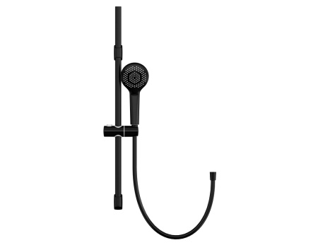 Душевой гарнитур (стойка) 3 режима шланг 200 PVC черный Cersanit Neno 63696