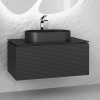 Тумба подвесная Raval Stone 100 антрацит Stn.01.100/P/A/JR. Образец. Распродажа