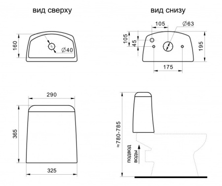 Унитаз напольный Santek Цезарь 1WH301746