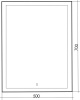 Зеркало Silver Mirrors Стив 500х700 (сенсорный выключатель) LED-00002916
