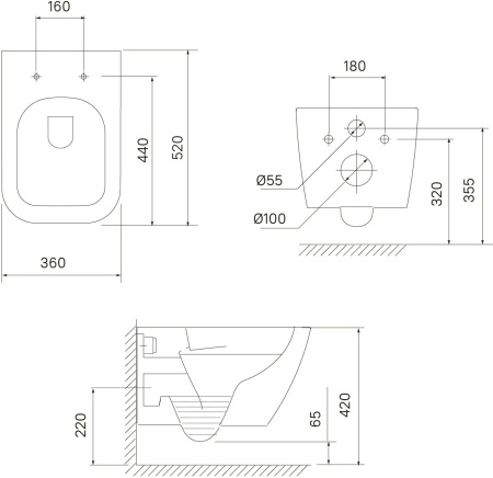 Унитаз подвесной безободковый Iddis Torr TORRDSEi25