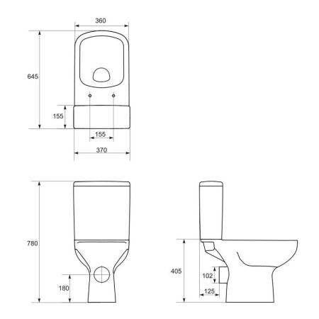 Унитаз-компакт Cersanit Colour 011 К103-012