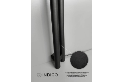 Полотенцесушитель Indigo Style (electro) 120/10 (скр.монтаж, унив.подкл.R/L, black) LSE120-10BRRt