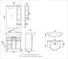 Тумба напольная Aqwella Барселона 75 с умывальником Стиль 750 BA0107K Тумба напольная Aqwella Барселона 75 с умывальником Стиль 750 BA0107K