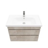 Тумба подвесная Laparet SARGAS 80 с умывальником Cerastyle Frame 80 дуб Йорк (LS-WCAB-80-221+VB015M22U00)