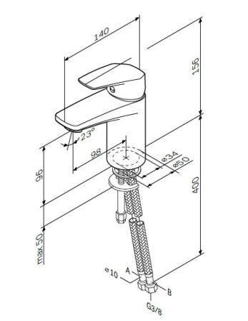 Смеситель для умывальника AM.PM Gem F9093000