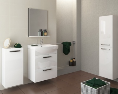 Зеркальный шкаф Cersanit MELLAR 70 с подсветкой универсальный белый LS-MEL70-Os