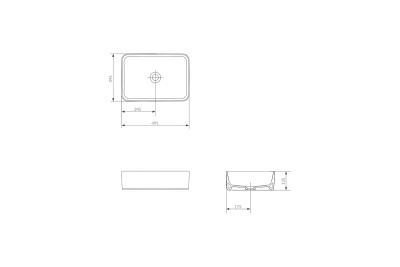 Умывальник Cersanit Crea 50 Rectangular, белый 64755