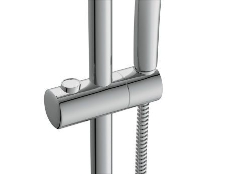 Комплект 2 в 1 смеситель для ванны BRASKO душевая стойка VIBE Cersanit Brasko 64513