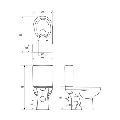 Унитаз-компакт Cersanit Street Fusion New Clean On. Акция