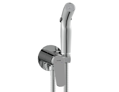 Смеситель с гигиеническим душем встраиваемый однорычажный Cersanit Flavis 64104. Распродажа