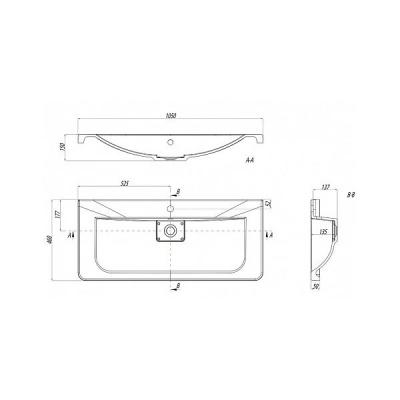 Умывальник Акватон Шерилл 105