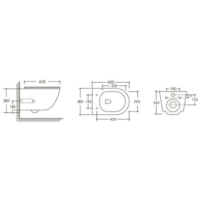 Унитаз подвесной Cerutti Orlter Aria Tornado, белый CT9955