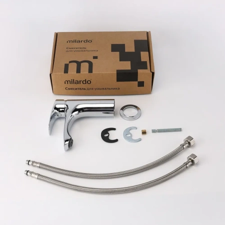 Смеситель для умывальника цельнолитой Milardo Rora, хром RORSB00M01