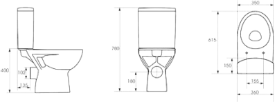 Унитаз-компакт Cersanit PARVA CLEAN ON 011 K27-071