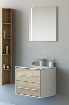 Панель с зеркалом с подсветкой AQWELLA Майами Л6 Mai.02.06 65см