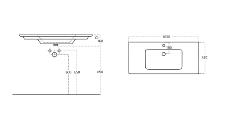 Умывальник Sanovit SHARP 105