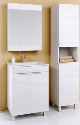 Шкаф-пенал напольный AQWELLA Бриг П4/SM Br.05.04/SM, белый