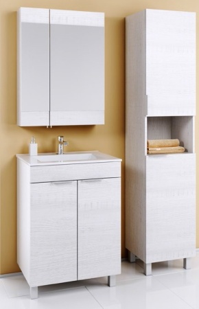 Шкаф-пенал напольный AQWELLA Бриг П4/SM Br.05.04/SM, белый