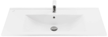 Тумба подвесная Laparet POLARIS 100 с умывальником Creavit Su 100 дуб Рока/белый матовый (LP-WCAB-100-222-11+SU100-00CB00E-0000)