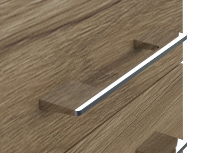 Шкаф-пенал подвесной Cersanit LARA 30 универсальный орех A63417