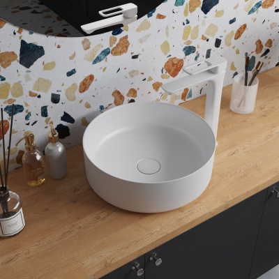 Умывальник накладной Iddis Ray 35 RAYWS03i27, белый. Образец. Распродажа