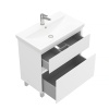 Тумба напольная Laparet Vitrum 80 с умывальником Cerastyle Elite 80 белый матовый (LV-WFCAB-80-11+VB032M22U00)