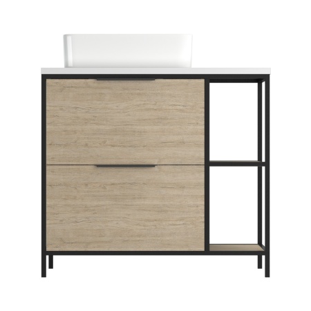 Тумба под умывальник напольная Cersanit BOSQUET 80 А63012, дуб