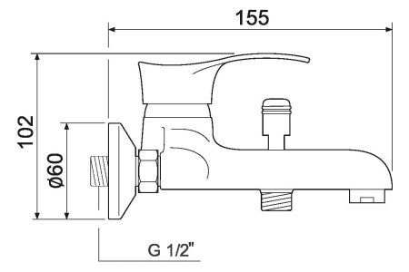 Смеситель для ванны PMC SL86-009