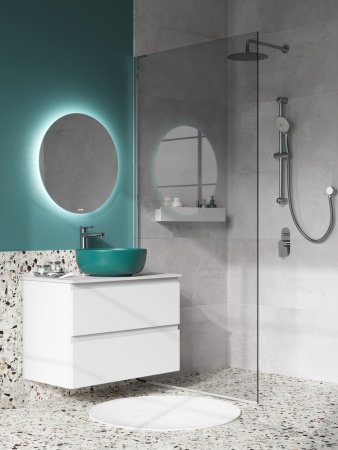 Душевая система встраиваемая (смеситель стандартный) 5 режимов шланг 150 металл Cersanit Moduo 64087