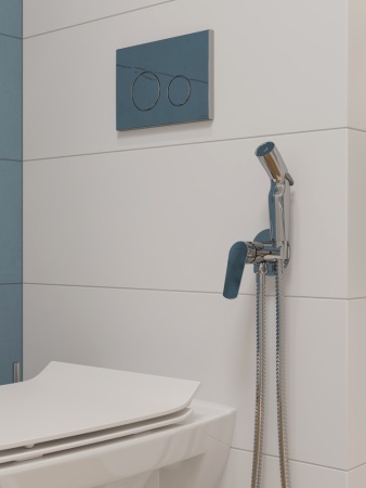 Смеситель с гигиеническим душем встраиваемый однорычажный Cersanit Flavis 64104