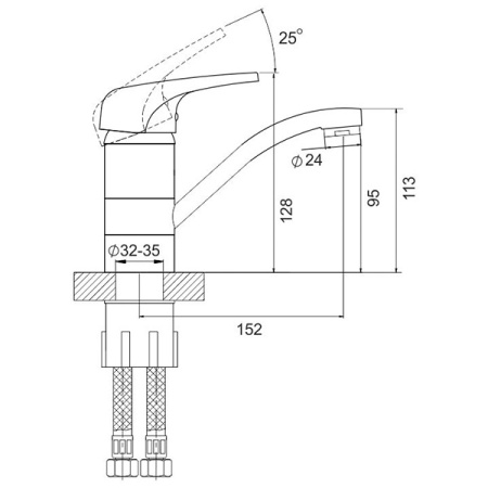 Смеситель для кухни Gross Aqua Optima 3509511C-G0145