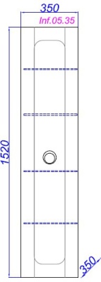 Шкаф-пенал подвесной Aqwella Инфинити 35 Inf.05.35, белый