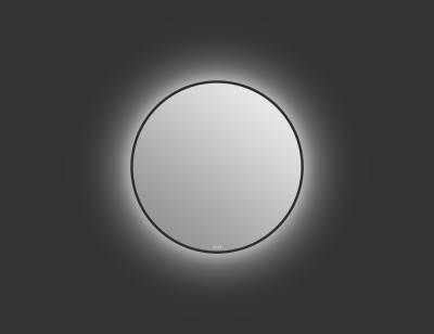 Зеркало Cersanit Eclipse smart 60x60 с подсветкой круглое в черной рамке 64146. Акция