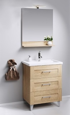 Тумба напольная AQWELLA Фостер Т7/3/DS с умывальником Фостер 700 FOS01073DS