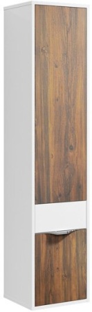 Шкаф-пенал подвесной, правый AQWELLA Malaga П3/R/CD Mal.05.03/R/CD, серо-коричневый
