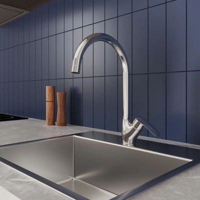 Смеситель для кухни Milardo Rora, глянцевый хром RORSB0JM05