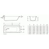 Стальная ванна с ножками Roca Contesa 170 x 70 A235860000