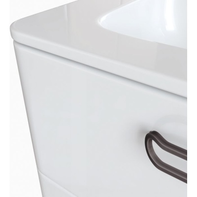 Тумба с умывальником напольная IDDIS Brick 60 см, белая BRI60WFi95K