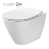 Унитаз подвесной Cersanit City New Clean On овальный с крышкой City Slim Dur Antyb Soft Close, Easy-Off