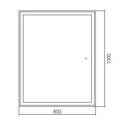 Зеркало Silver Mirrors Ливия 800х1000 (Сенсорный выключатель) гор/верт LED-00002692
