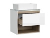 Тумба под умывальник подвесная Cersanit LOUNA 60 со столешницей, белая SZ-LOU60-BL/Wh