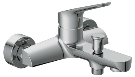 Смеситель для ванны однорычажный Cersanit Flavis, хром А63035. Образец. Распродажа