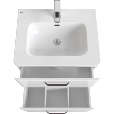 Тумба с умывальником напольная IDDIS Brick 60 см, белая BRI60WFi95K