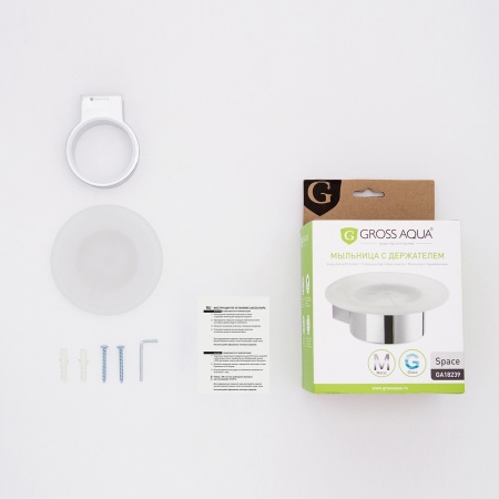Стеклянная мыльница Gross Aqua Delta GA18039. Распродажа