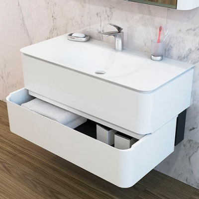 Смеситель для умывальника с донным клапаном AM.PM Sensation F3082100