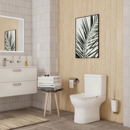 Унитаз-компакт безободковый с сиденьем дюропласт Iddis Drum DRU2DSEi24