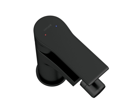 Смеситель для биде однорычажный черный Cersanit Brasko 63110