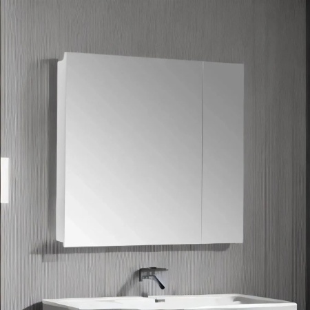 Зеркальный шкаф Акватон Лондри 80, белый 1A267202LH010